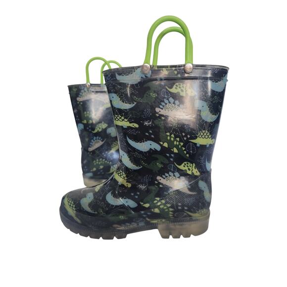 Little Kid Rain Boots Waterproof Light Up Kids Rain Boots Size 12 - Picture 2 of 7